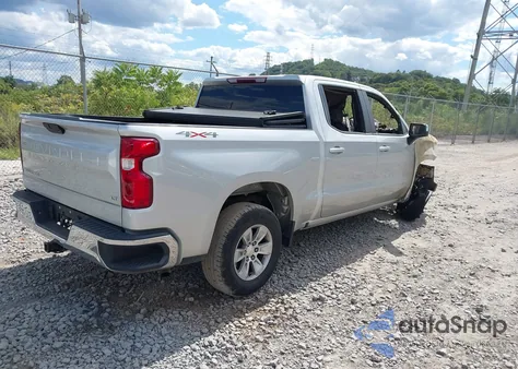 2021 Chevrolet Silverado 1500 4Wd Short Bed Lt из США, поврежденный, VIN 1GCUYDEDXMZ244978